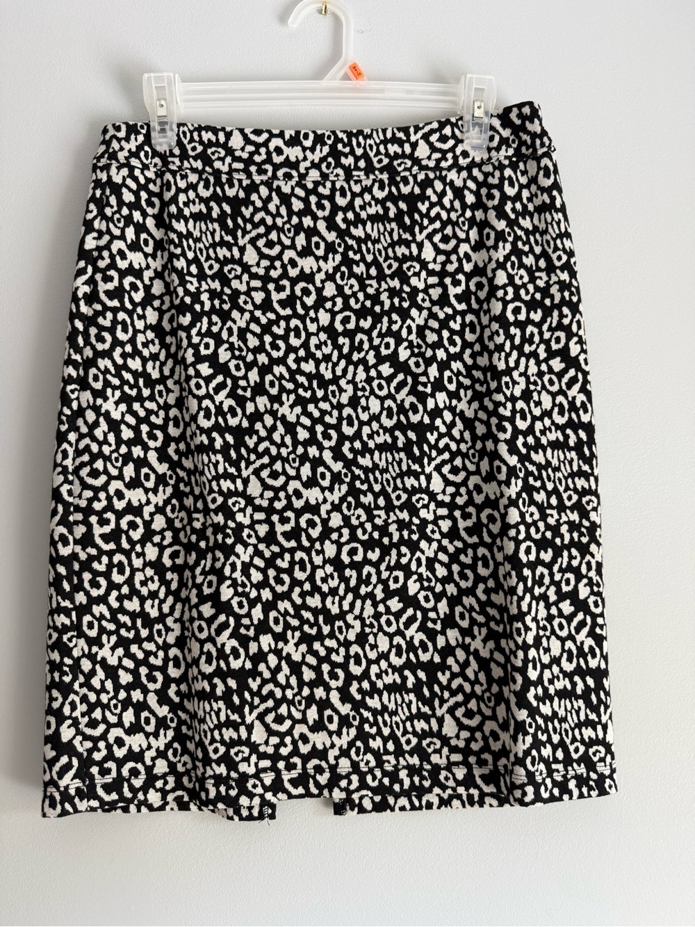 Tribal Black & White Leopard A-Line Skirt